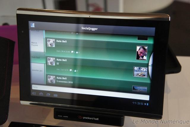 Medpi 2011 : Packard Bell expose sa tablette 10 pouces Android Liberty Tab