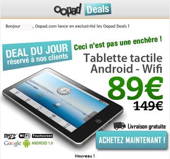 achat groupé sur Oopad