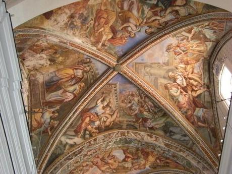 peinture du plafond de la cathédrale