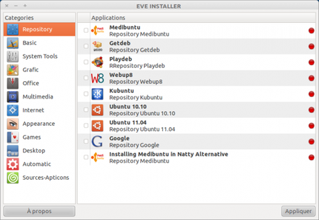 EVE INSTALLER 560x387 Ubuntu 11.04   Installer des applications en toute simplicité avec Eve Installer