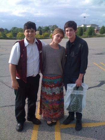 Emma Watson et Logan Lerman dans une librairie de Pittsburgh