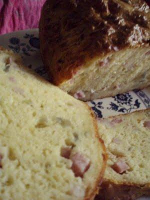 Cake aux oignons et lardons
