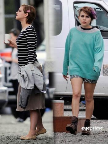 Emma Watson sur le tournage de Emma Watson sur le tournage de