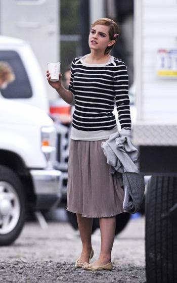 Emma Watson sur le tournage de Emma Watson sur le tournage de