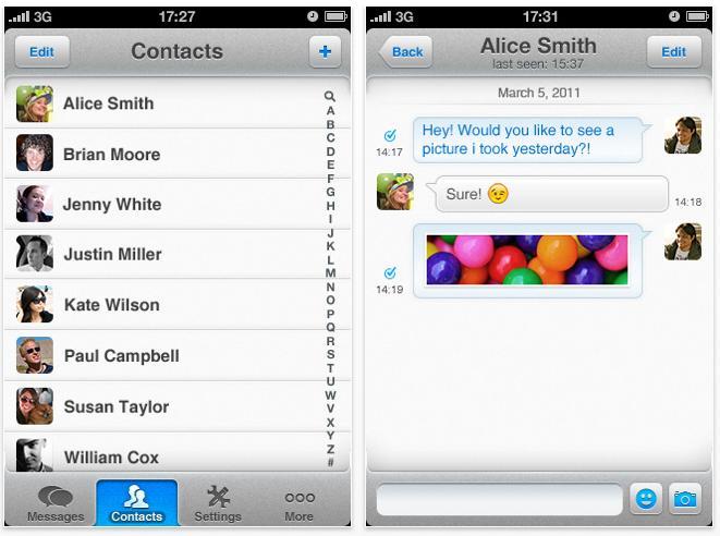 eBuddy XMS: Envoyez des messages gratuits sur iPhone...