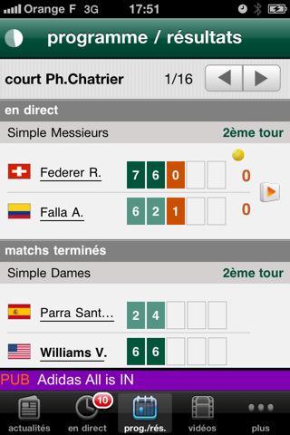Roland-Garros 2011 – French Open : App. Gratuites pour iPad !