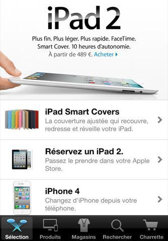 [iTunes] L’Apple Store a maintenant son application iPhone et iPad