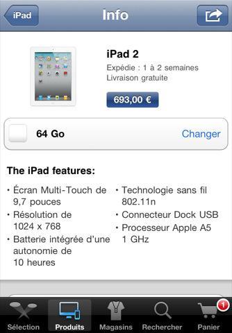 [iTunes] L’Apple Store a maintenant son application iPhone et iPad
