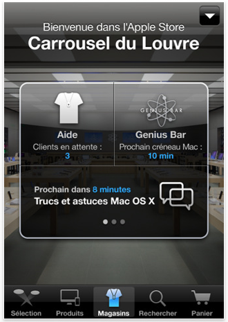 L’application Apple Store passe en version 1.3