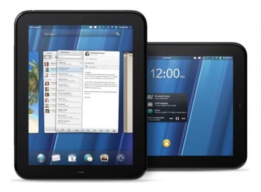 HP TouchPad 540x396 Quand HP assure que ses tablettes vont dépasser liPad