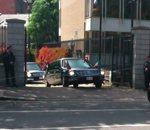vidéo barack obama limousine dublin bloqué