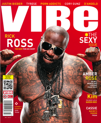 Rick Ross en couverture de la prochaine édition sexy de Vibe magazine