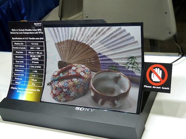 Sony continue ses recherches sur le papier électronique