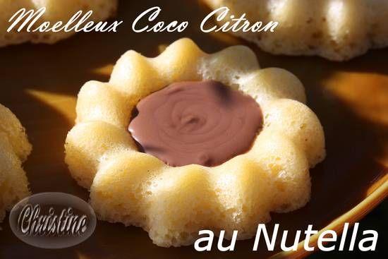 ~~ Moelleux Coco Citron au Lemon Curd ou au Nutella ~~