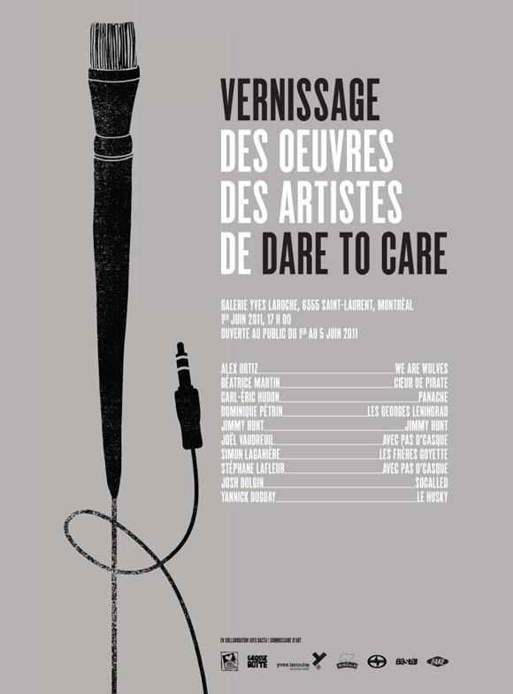 Dare To Care Records vous invite au vernissage des oeuvres des artistes de l’étiquette