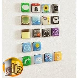 Vente Flash 18 Magnets Look Bouton Iphone / Ipad a 5,90€