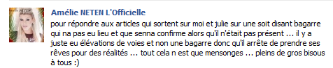 Les Anges de la télé-réalité 2 : Une bagarre entre Amélie et Julie ? Elles s'expriment sur Facebook