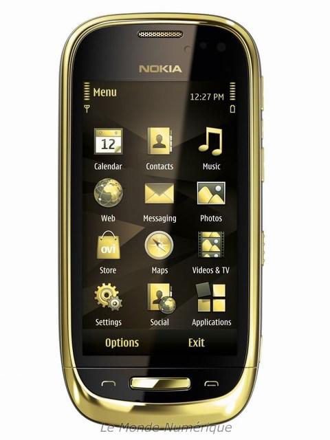 Smartphone Nokia Oro, une alliance de cuir, d’or, de cristal de saphir et de technologies