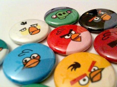 angry birds pinback button set 85 Cool Angry Birds Merchandise You Can Buy