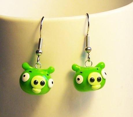 pig earrings 85 Cool Angry Birds Merchandise You Can Buy