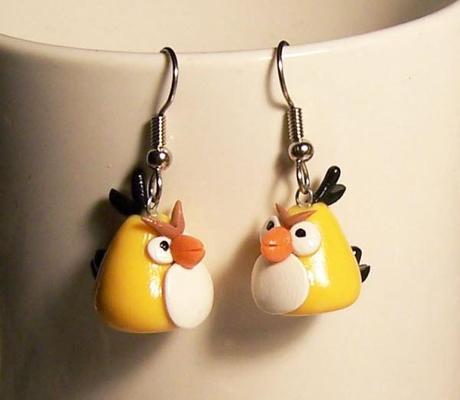 yellow bird earrings 85 Cool Angry Birds Merchandise You Can Buy