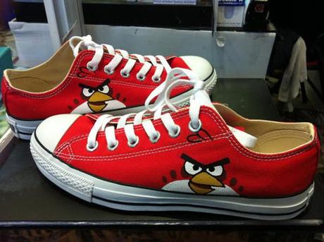 red bird converse 85 Cool Angry Birds Merchandise You Can Buy