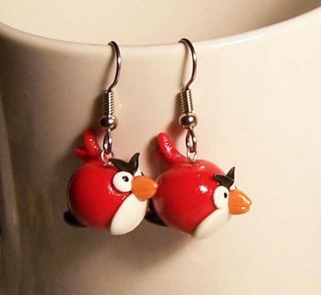 red bird earrings 85 Cool Angry Birds Merchandise You Can Buy