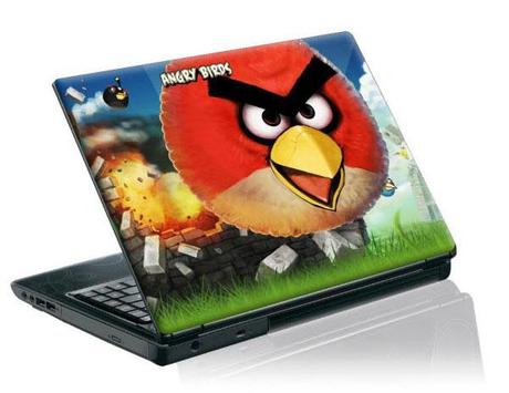 angry birds laptop skin 85 Cool Angry Birds Merchandise You Can Buy