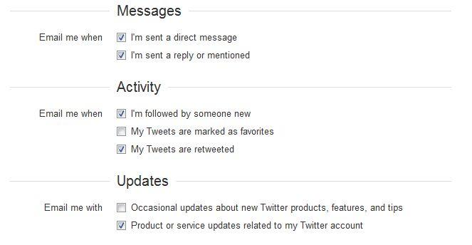Désormais, Twitter vous envoie des notifications par emails