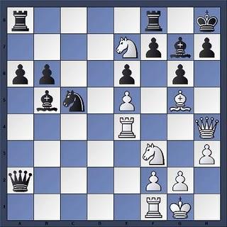 Une combinaison avec un coup de repos aux échecs