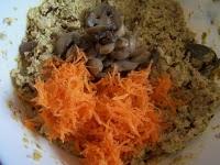 Galettes de céréales riz-champignons-carottes