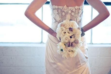 bouquet de la mariée laine