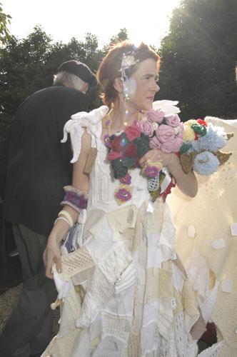 la robe de mariée tricotée total look