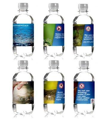 Bouteille publicitaire Total by Concerto