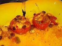 Courgettes et tomates farcies à l'orientale