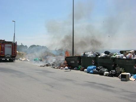 feu de poubelle à Augusta feu de poubelle à Augusta