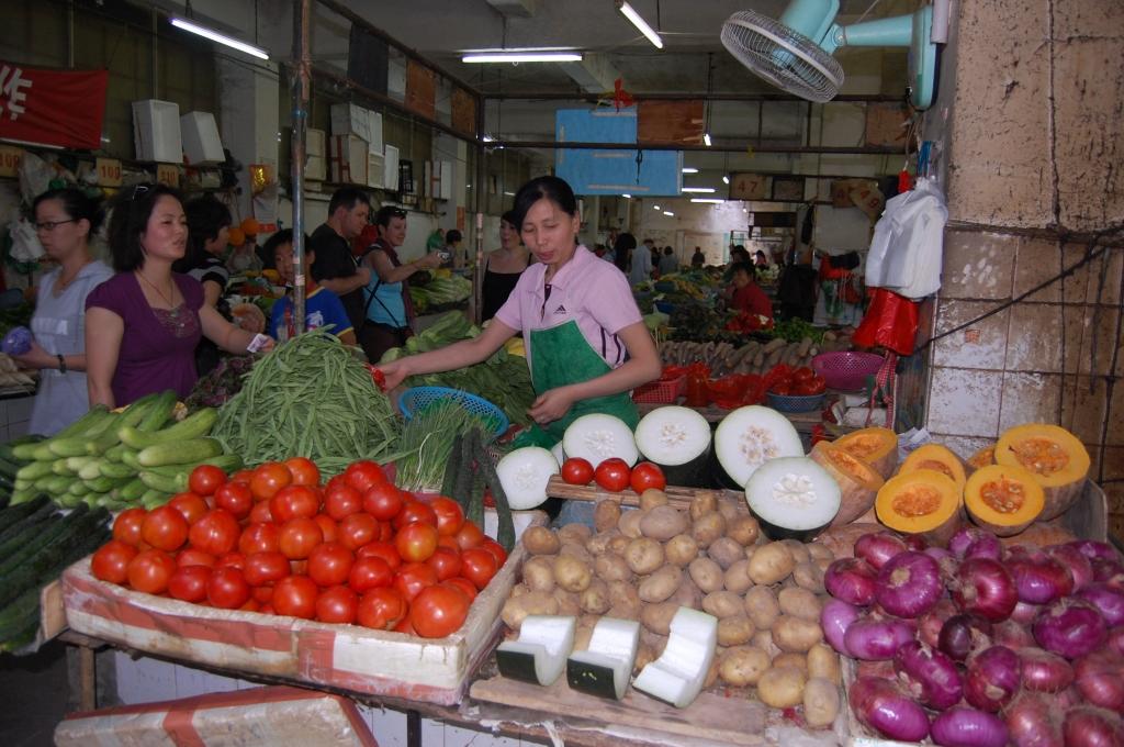 Le marché à wuhan