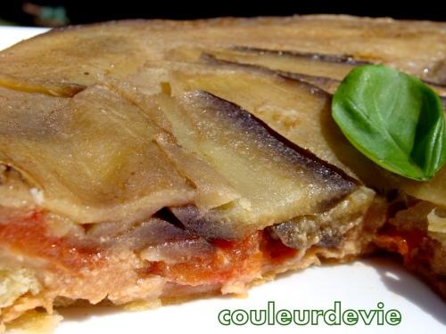 Tatin d’aubergines au thon