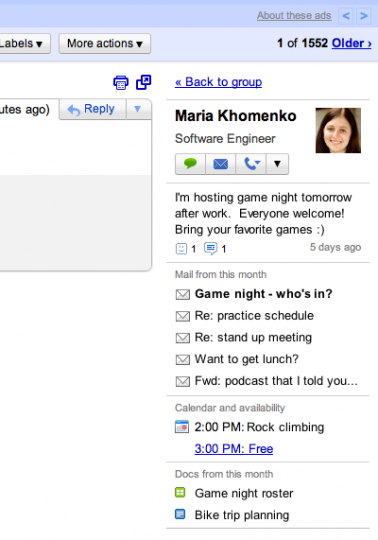 people 03 individual 378x540 Google dévoile People Widget pour Gmail