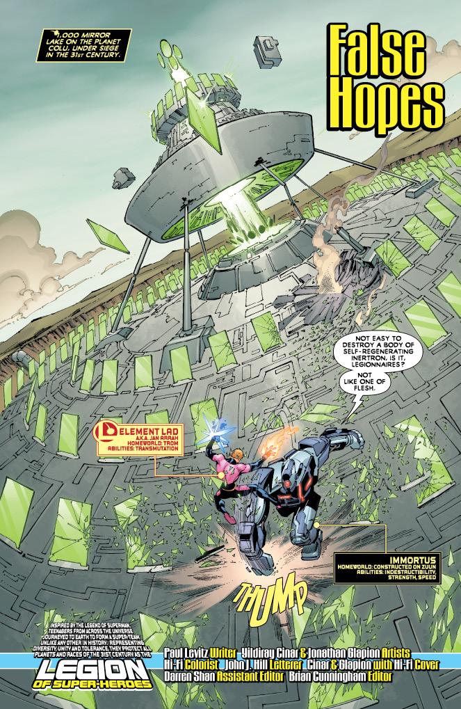 Une belle perspective sur Legion of Superheroes #13
