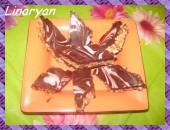 Losanges de fruits secs et chocolat