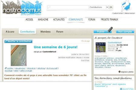 Diapo chez Nostro article nostro semainier 70