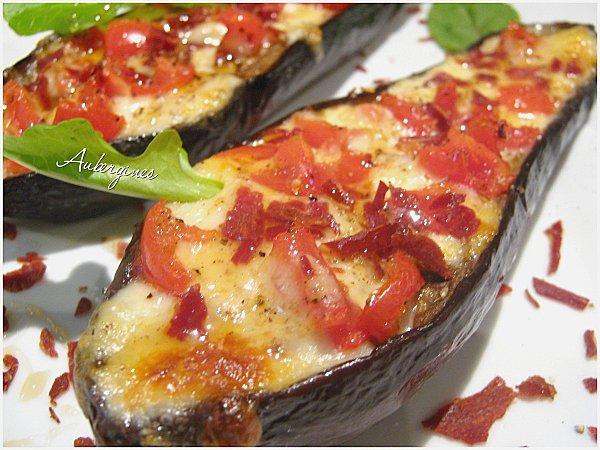 Aubergines gratinées Tomates Mozzarella & Miel