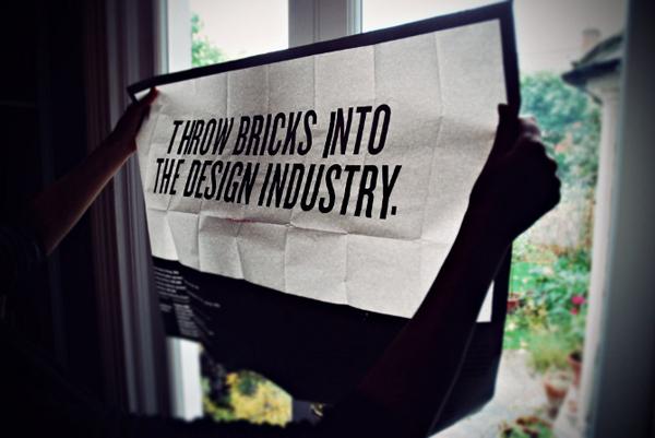 Thrown bricks into the design industry © Benoit Ollive - graphicfury