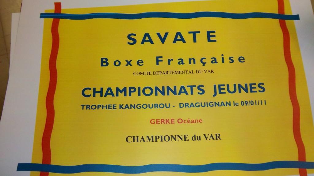 Une championne de boxe à Ampus !