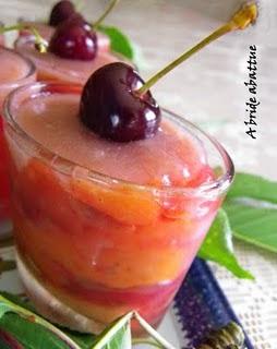 Verrines à la crème de rose