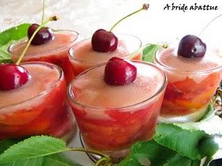 Verrines à la crème de rose