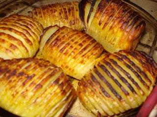 Pommes de terre en éventail, façon L'Etudiante