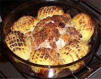 Pommes de terre en éventail, façon L'Etudiante