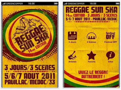 Reggae Sun Ska Festival 2011 pour iphone !